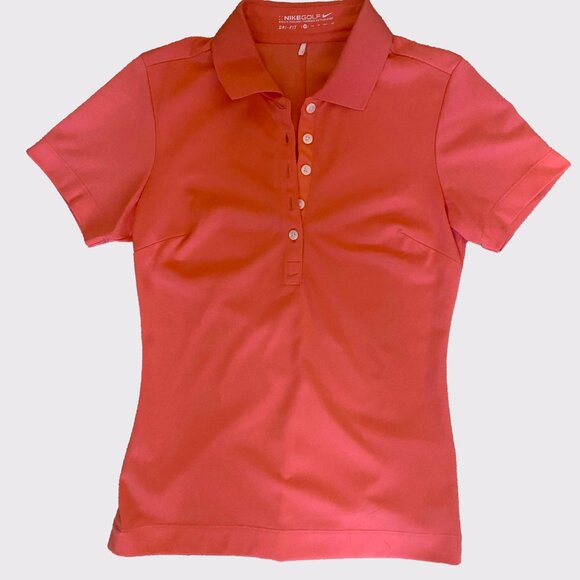 *NIKE* Dri-FIT Polo Golf Pink/Salmon - Picture 2 of 4